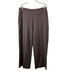 G4Free Women’s Pants Gray Wide Leg Pull On Business Casual Trousers Stretch 2XL